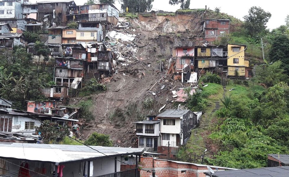 deslizamiento en Manizales